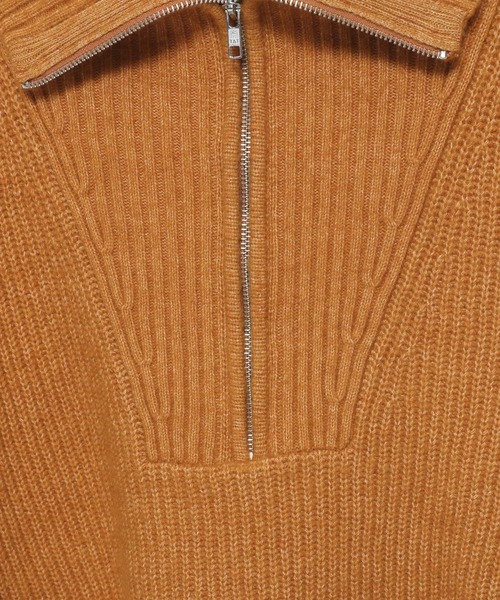 LOWRYS FARM（ローリーズファーム）の「ハイＺＩＰプルオーバーニットＬＳ　205994（ニット/セーター・レディース・アイボリー/ベージュ/オレンジ・FREE）」の13枚目の写真