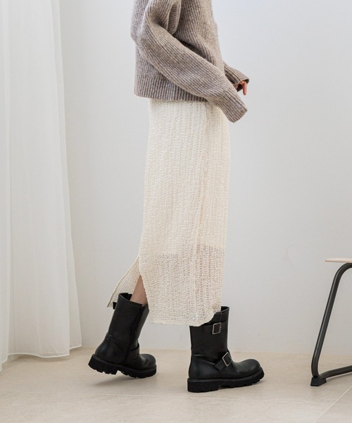 セール】ハイZIPプルオーバーニットLS 205994（ニット/セーター