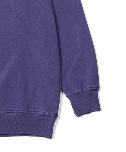 The DUFFER of ST.GEORGE（ザダファーオブセントジョージ）の「【WEB限定アイテム】14oz HEAVY WEIGHT SETUP SWEAT HENLEY：14オンス ヘビーウェイト セットアップ スウェットヘンリー（スウェット・メンズ・ライトブルーグレー/スミクロ/パープル・SMALL/MEDIUM/X-LARGE/LARGE）」の18枚目の写真