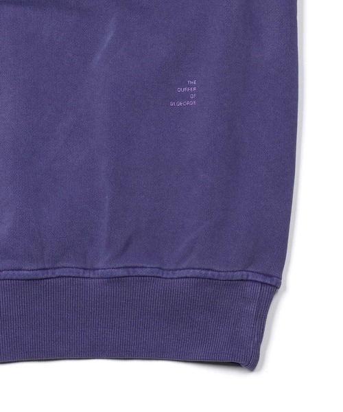 The DUFFER of ST.GEORGE（ザダファーオブセントジョージ）の「【WEB限定アイテム】14oz HEAVY WEIGHT SETUP SWEAT HENLEY：14オンス ヘビーウェイト セットアップ スウェットヘンリー（スウェット・メンズ・ライトブルーグレー/スミクロ/パープル・SMALL/MEDIUM/X-LARGE/LARGE）」の21枚目の写真