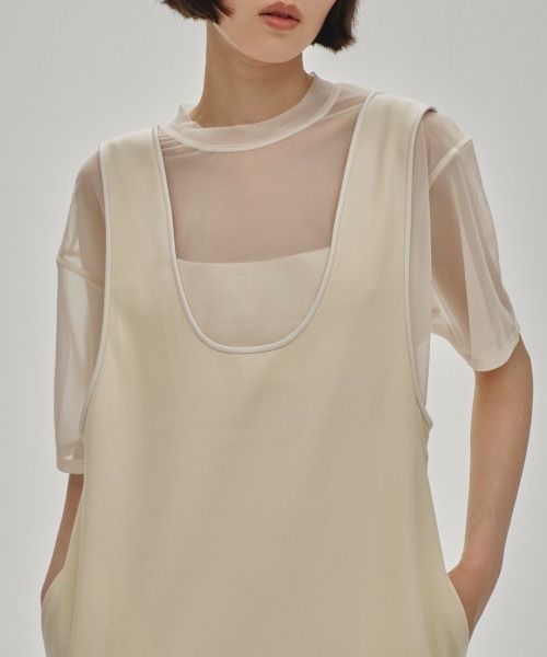 TODAYFUL（トゥデイフル）の「Uneck Piping Dress（ワンピース