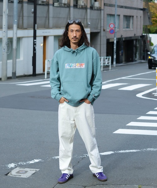 ELEMENT（エレメント）の「ELEMENT メンズ KAMO 4 HOOD パーカー 【2024年秋冬モデル】/エレメントロゴVANコラボビッグフィットプルオーバーパーカー（パーカー・メンズ・ブルー/ライトグレー・X-LARGE/LARGE/MEDIUM）」の18枚目の写真