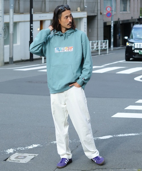 ELEMENT（エレメント）の「ELEMENT メンズ KAMO 4 HOOD パーカー 【2024年秋冬モデル】/エレメントロゴVANコラボビッグフィットプルオーバーパーカー（パーカー・メンズ・ブルー/ライトグレー・X-LARGE/LARGE/MEDIUM）」の19枚目の写真