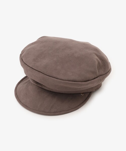 Afternoon Tea（アフタヌーンティー）の「フェイクスエードキャスケット（キャスケット・レディース・ダークグレー/アイボリー/ブラック・ONE SIZE）」の3枚目の写真