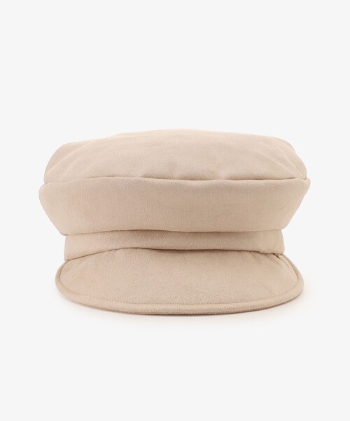 Afternoon Tea（アフタヌーンティー）の「フェイクスエードキャスケット（キャスケット・レディース・ダークグレー/アイボリー/ブラック・ONE SIZE）」の4枚目の写真