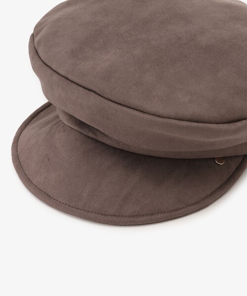 Afternoon Tea（アフタヌーンティー）の「フェイクスエードキャスケット（キャスケット・レディース・ダークグレー/アイボリー/ブラック・ONE SIZE）」の13枚目の写真