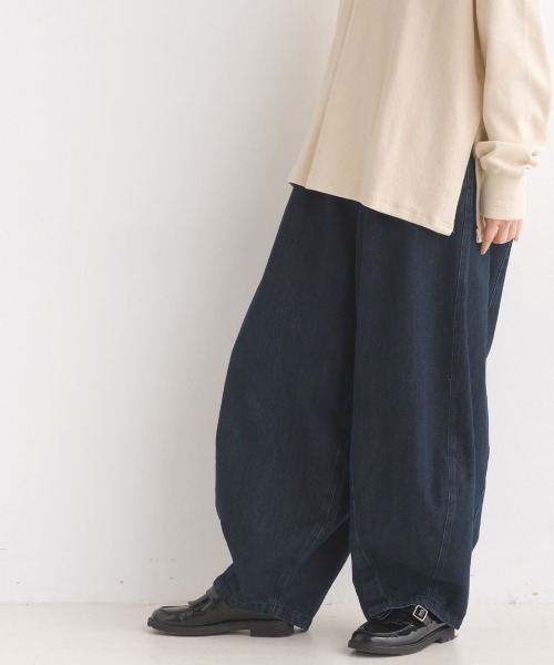 OMNES(オムネス)の「ダンプバルーンイージーパンツ(カーゴパンツ・レディース・カーキ/グレー系その他/ブラック/ネイビー/グレー/ブルー/インディゴブルー・LARGE/MEDIUM)」の20枚目の写真