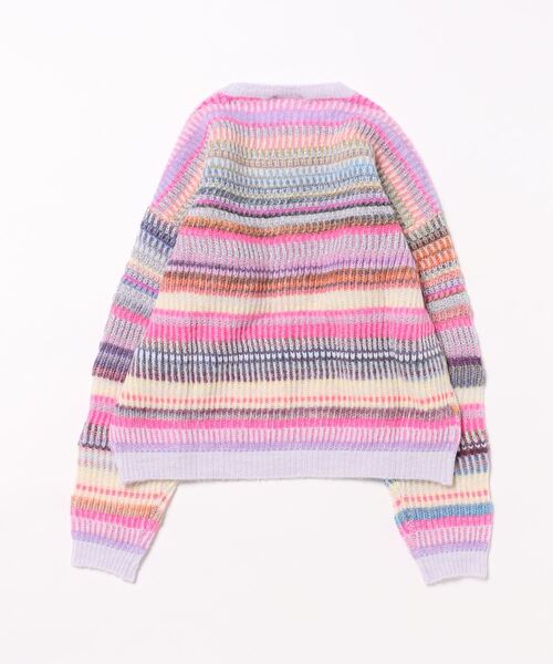 BENETTON (UNITED COLORS OF BENETTON)(ベネトンユナイテッドカラーズオブベネトン)の「キッズカラフルボーダー柄長袖ニット・セーターG(ニット/セーター・キッズ・ピンク系その他・LARGE/SMALL/MEDIUM/X-LARGE)」の6枚目の写真