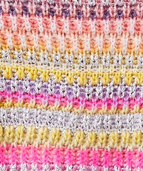 BENETTON (UNITED COLORS OF BENETTON)(ベネトンユナイテッドカラーズオブベネトン)の「キッズカラフルボーダー柄長袖ニット・セーターG(ニット/セーター・キッズ・ピンク系その他・LARGE/SMALL/MEDIUM/X-LARGE)」の4枚目の写真