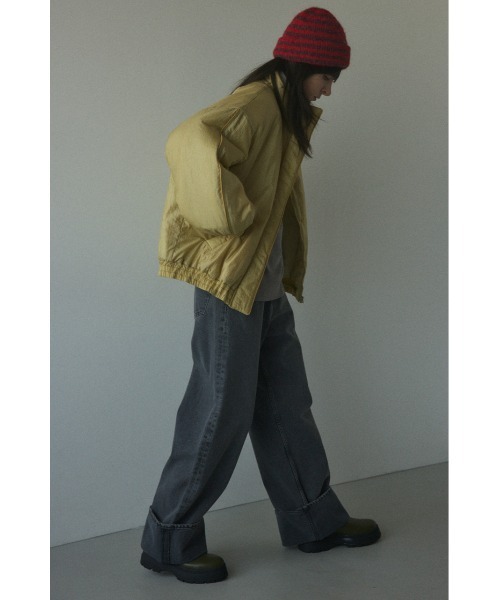 BLACK BY MOUSSY（ブラックバイマウジー）の「over size blouson(オーバーサイズブルゾン)（ブルゾン・レディース・ブラック/ライトイエロー・FREE）」の17枚目の写真