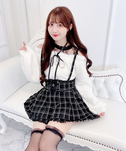 MA*RS(アメーバーマーズ)の「肩開きシャギーニットトップス(ニット/セーター・レディース・ホワイト/ブラック/ピンク・FREE)」の18枚目の写真