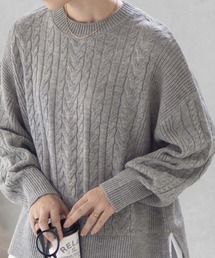 nAvy 洗えるニット フェイクレイヤードプルオーバー