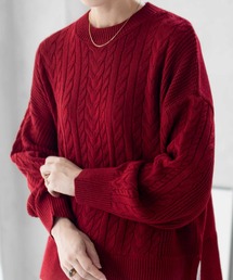 nAvy 洗えるニット フェイクレイヤードプルオーバー
