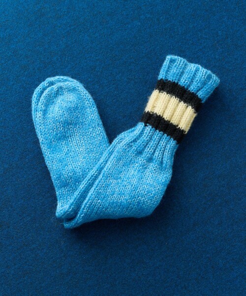 FREAK'S STORE(フリークスストア)の「HAND KNIT SOCKS(ソックス/靴下・メンズ・ネイビー/ブラック/サックスブルー・ONE SIZE)」の20枚目の写真