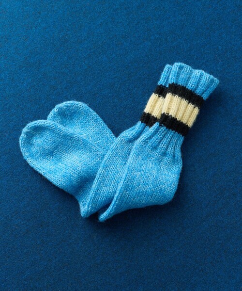 FREAK'S STORE(フリークスストア)の「HAND KNIT SOCKS(ソックス/靴下・メンズ・ネイビー/ブラック/サックスブルー・ONE SIZE)」の22枚目の写真