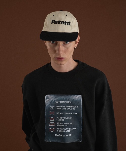 WISH FOR EVER(ウィッシュフォーエバー)の「TAG DESIGN PRINT SHORT SWEAT/ タグデザインプリントショートスウェット(スウェット・メンズ・ブラック/ライトグレー/ネイビー・SMALL/MEDIUM/LARGE)」の17枚目の写真