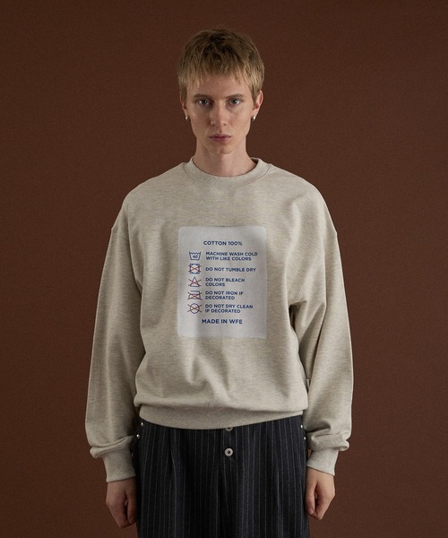 セール】TAG DESIGN PRINT SHORT SWEAT/ タグデザインプリントショート