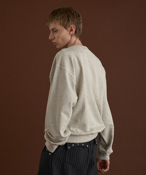 WISH FOR EVER(ウィッシュフォーエバー)の「TAG DESIGN PRINT SHORT SWEAT/ タグデザインプリントショートスウェット(スウェット・メンズ・ブラック/ライトグレー/ネイビー・SMALL/MEDIUM/LARGE)」の20枚目の写真