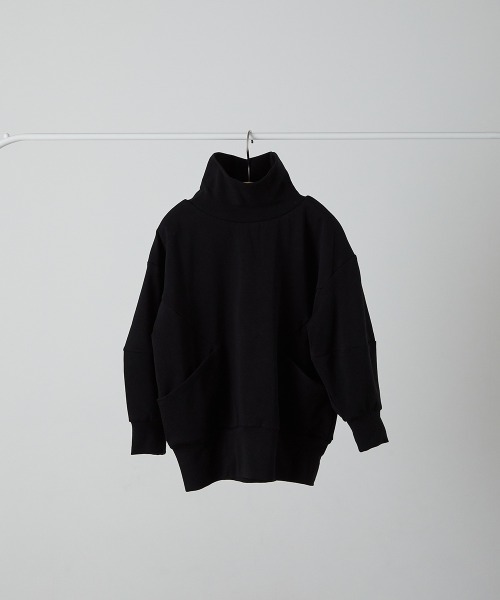 riziere（リジェール）の「モックネックデザインカットソー（Tシャツ/カットソー・キッズ・ブラウン/ブラック/アイボリー・150/140/130/120/110/100/90）」の19枚目の写真