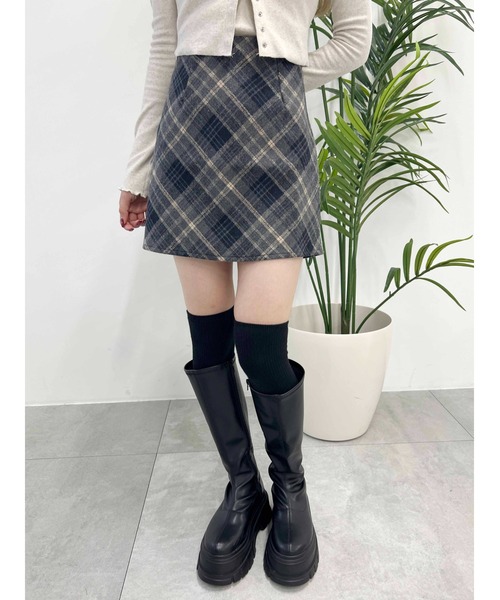 PHILLY（フィリー）の「【PHILLY】起毛チェックスカート（スカート・レディース・ブラウン/グレー・FREE）」の22枚目の写真