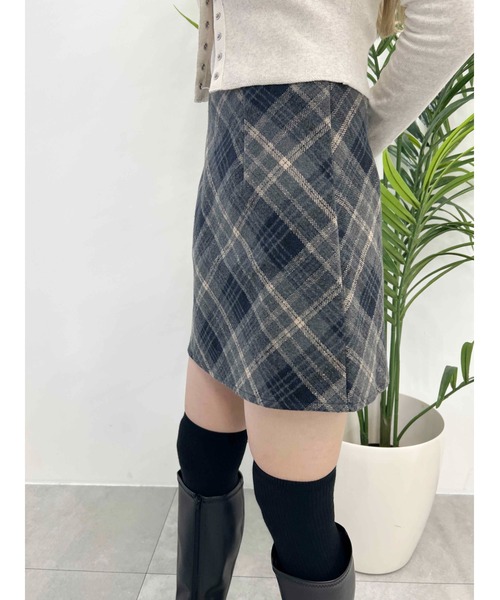PHILLY（フィリー）の「【PHILLY】起毛チェックスカート（スカート・レディース・ブラウン/グレー・FREE）」の7枚目の写真