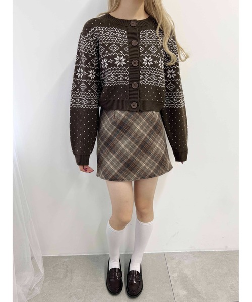 PHILLY（フィリー）の「【PHILLY】起毛チェックスカート（スカート・レディース・ブラウン/グレー・FREE）」の17枚目の写真