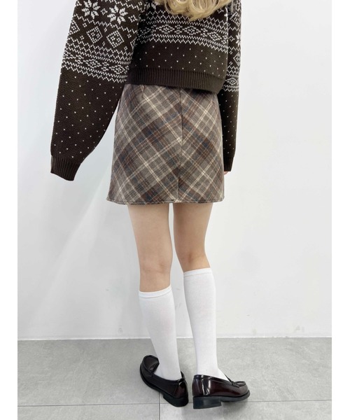 PHILLY（フィリー）の「【PHILLY】起毛チェックスカート（スカート・レディース・ブラウン/グレー・FREE）」の18枚目の写真