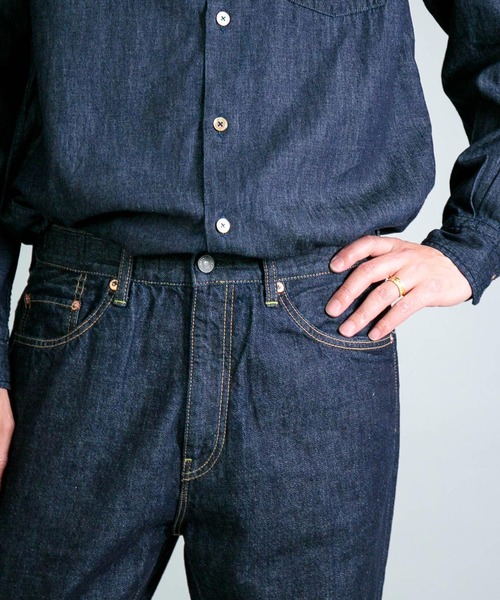 OMNIGOD（オムニゴッド）の「[OMNIGOD mens / オムニゴッド] 10ozデニム 5Pイージーテーパードパンツ（デニムパンツ・メンズ・ワンウォッシュ・2/3）」の19枚目の写真