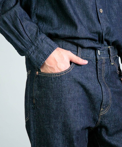 OMNIGOD（オムニゴッド）の「[OMNIGOD mens / オムニゴッド] 10ozデニム 5Pイージーテーパードパンツ（デニムパンツ・メンズ・ワンウォッシュ・2/3）」の2枚目の写真