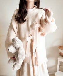 merrylatte | スリットリボンニットトップス(ニット/セーター)