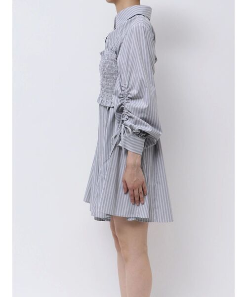 BUSTIER SET MINI SHIRTS OP/ビスチェセットミニシャツ