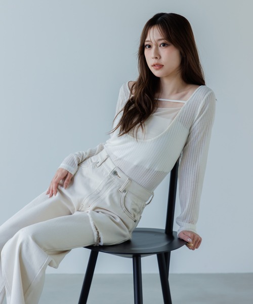 SENEE セニー　ルーズビンテージライクデニム Mサイズ loose vintage like denim（ルーズビンテージライクデニム）（デニム