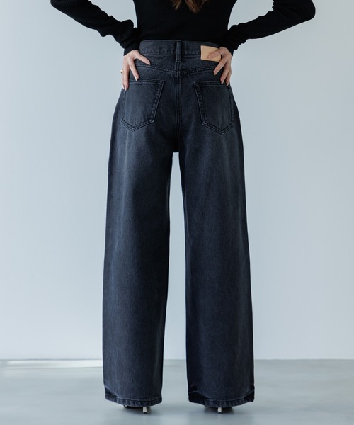 SENEE（セニー）の「loose vintage like denim（ルーズビンテージライクデニム）（デニムパンツ・レディース・ブラック/ブルー/アイボリー・SMALL/MEDIUM/LARGE）」の18枚目の写真