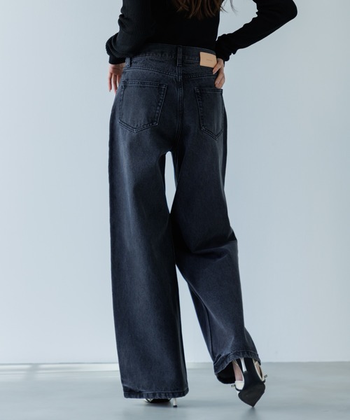 SENEE（セニー）の「loose vintage like denim（ルーズビンテージライクデニム）（デニムパンツ・レディース・ブラック/ブルー/アイボリー・SMALL/MEDIUM/LARGE）」の19枚目の写真