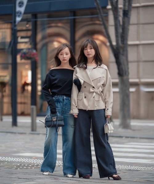 SENEE セニー　ルーズビンテージライクデニム Mサイズ loose vintage like denim（ルーズビンテージライクデニム）（デニム