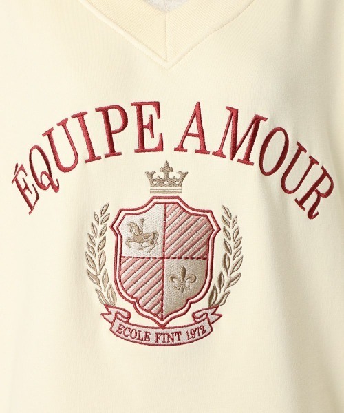 F i.n.t（フィント）の「カレッジロゴ刺繍スウェット/fint　フィント（スウェット・レディース・アイボリー/ピンク/ネイビー・FREE）」の13枚目の写真