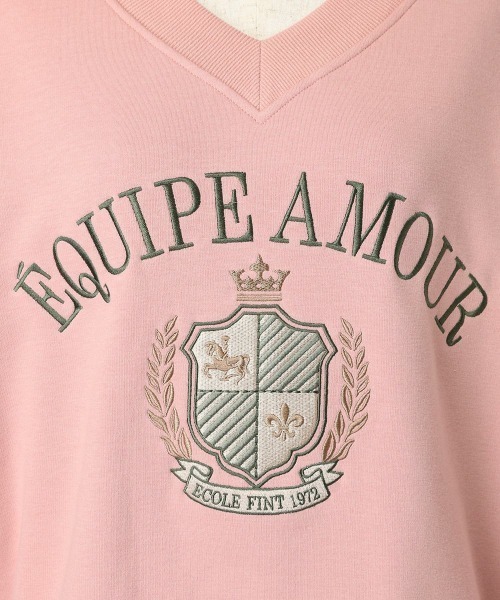 F i.n.t（フィント）の「カレッジロゴ刺繍スウェット/fint　フィント（スウェット・レディース・アイボリー/ピンク/ネイビー・FREE）」の14枚目の写真