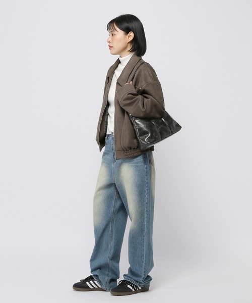 3.3 Field Trip （3.3フィールドトリップ）の「3.3 Field Trip／レザーハンドBAG（ハンドバッグ・レディース・ブラック/ブラウン・ONESIZE）」の3枚目の写真