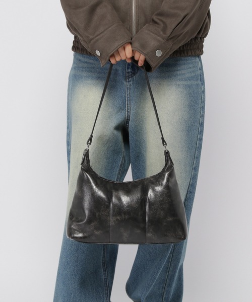 3.3 Field Trip （3.3フィールドトリップ）の「3.3 Field Trip／レザーハンドBAG（ハンドバッグ・レディース・ブラック/ブラウン・ONESIZE）」の5枚目の写真