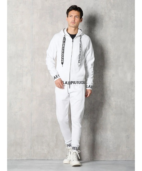 HARUYAMA（ハルヤマ）の「【1PIU1UGUALE3 RELAX】HEM LOGO ロングパンツ 通年（ウノ ピゥ ウノ ウグァーレ トレ）（その他パンツ・メンズ・ブラック/ホワイト・M/L/LL）」の19枚目の写真