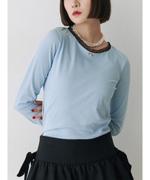 jouetie | 【ZOZOTOWN限定】ローズモチーフレースドッキングロンT(Tシャツ/カットソー)