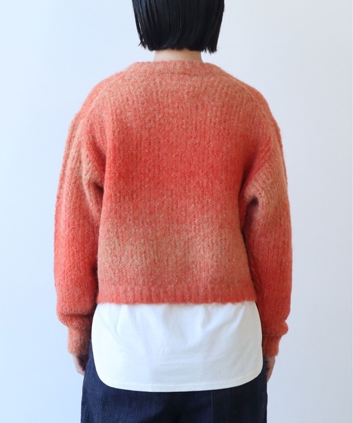 yuni（ユニ　）の「Tumbes Alpaca ショートカーディガン（カーディガン/ボレロ・レディース・ブルー/ベージュ/オレンジ・FREE）」の11枚目の写真