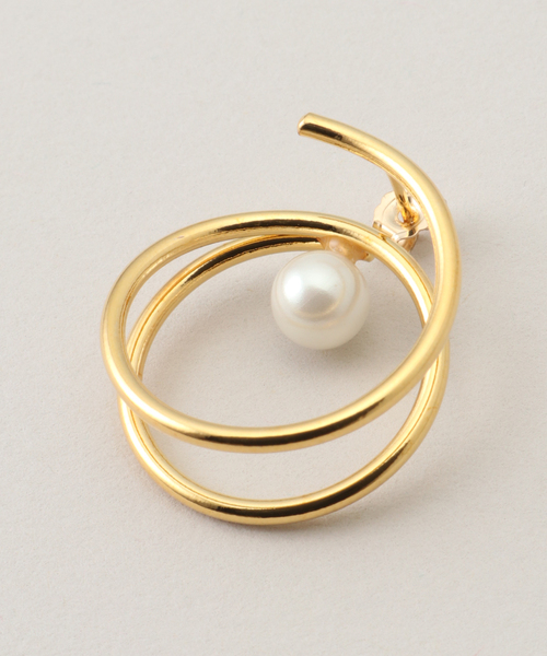 Spick & Span（スピックアンドスパン）の「jour couture / ジュール クチュール horn 01 ピアス（ピアス（両耳用）・レディース・シルバー/ゴールド・FREE）」の5枚目の写真