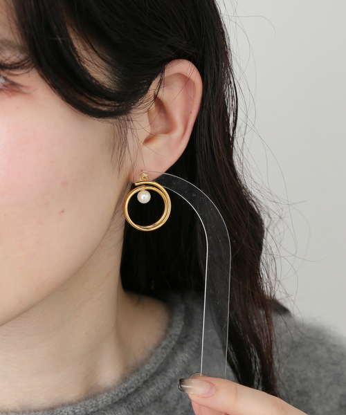 Spick & Span（スピックアンドスパン）の「jour couture / ジュール クチュール horn 01 ピアス（ピアス（両耳用）・レディース・シルバー/ゴールド・FREE）」の8枚目の写真