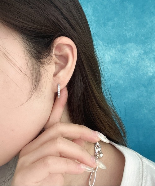 Burner(バーナー)の「【OKUOKU 0909】エタニティ フープピアス 両耳用 oku-pierce-617056266754-5 Y【RBTS】(ピアス(両耳用)・レディース・シルバー系その他2/シルバー/ゴールド系その他2/ゴールド系その他/シルバー系その他/ゴールド・FREE)」の1枚目の写真