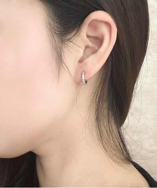 Burner(バーナー)の「【OKUOKU 0909】エタニティ フープピアス 両耳用 oku-pierce-617056266754-5 Y【RBTS】(ピアス(両耳用)・レディース・シルバー系その他2/シルバー/ゴールド系その他2/ゴールド系その他/シルバー系その他/ゴールド・FREE)」の2枚目の写真