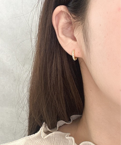 Burner(バーナー)の「【OKUOKU 0909】エタニティ フープピアス 両耳用 oku-pierce-617056266754-5 Y【RBTS】(ピアス(両耳用)・レディース・シルバー系その他2/シルバー/ゴールド系その他2/ゴールド系その他/シルバー系その他/ゴールド・FREE)」の4枚目の写真