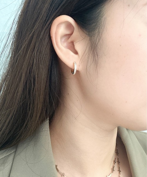 Burner(バーナー)の「【OKUOKU 0909】エタニティ フープピアス 両耳用 oku-pierce-617056266754-5 Y【RBTS】(ピアス(両耳用)・レディース・シルバー系その他2/シルバー/ゴールド系その他2/ゴールド系その他/シルバー系その他/ゴールド・FREE)」の17枚目の写真