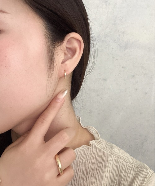 Burner(バーナー)の「【OKUOKU 0909】エタニティ フープピアス 両耳用 oku-pierce-617056266754-5 Y【RBTS】(ピアス(両耳用)・レディース・シルバー系その他2/シルバー/ゴールド系その他2/ゴールド系その他/シルバー系その他/ゴールド・FREE)」の10枚目の写真