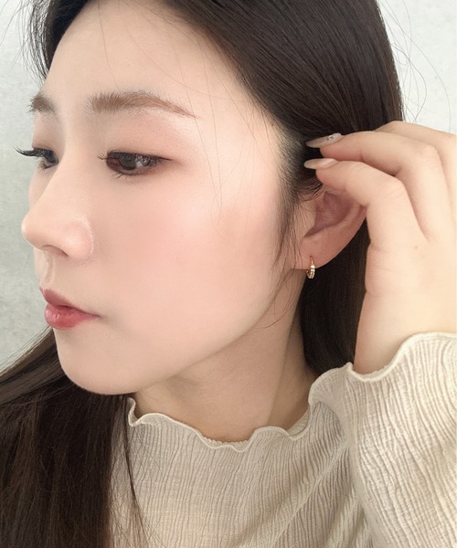 Burner(バーナー)の「【OKUOKU 0909】エタニティ フープピアス 両耳用 oku-pierce-617056266754-5 Y【RBTS】(ピアス(両耳用)・レディース・シルバー系その他2/シルバー/ゴールド系その他2/ゴールド系その他/シルバー系その他/ゴールド・FREE)」の13枚目の写真